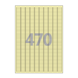 18 x 6 (mm) CL470Y 연노란색 모조지
