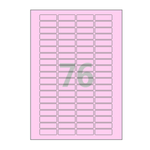 40 x 12 (mm) CL976P 분홍색 모조지