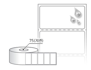 RL6031PPDT 흰색(방수) PP 감열지, 60 x 31 (mm), 지관: 75mm [4,000라벨/Roll]