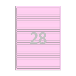200 x 10 (mm) CL928P 분홍색 모조지