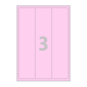 65 x 279.5 (mm) CL803P 분홍색 모조지