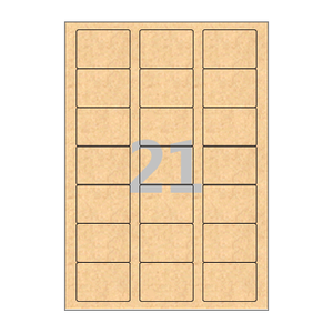 55 x 40 (mm) CL837KR 갈색 크라프트