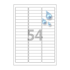 62.5 x 14.95 (mm) CJ254WU 흰색 PP 방수