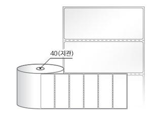 RS10039LG(아트지) 라벨크기: 100 x 39 (mm), 지관: 40mm [1500라벨/Roll]