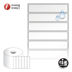 RS10020TPO, 투명(방수) PO, 100 x 20 (mm) , 지관: 40mm - 리본 필요  [3,000라벨/Roll]