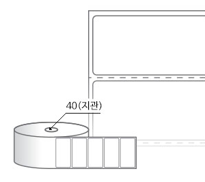 RS6031DT 라벨크기: 60 x 31 (mm) , 지관: 40mm [1,000라벨/Roll]