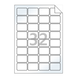 45.9 x 30 (mm) RV548LG 흰색 광택 아트 시치미