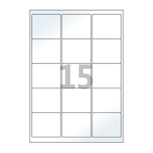 65 x 55 (mm) CL235LG 흰색 광택 아트지