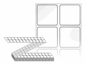 25 x 25 (mm) ZL025025LG 흰색 아트 광택지 [24,000라벨/Box]