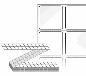 25 x 25 (mm) ZL025025LG 흰색 아트 광택지 [24,000라벨/Box]
