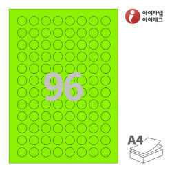 CL596TG, 초록색 모조, Φ18 (mm) 원형