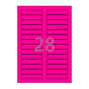 80 x 17 (mm) CL628NP 형광 분홍색 아트