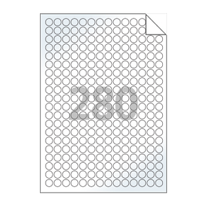 Φ12 (mm) 원형 RV680LG 흰색 광택 아트 시치미
