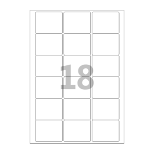 60 x 48 (mm) CL818 흰색모조지