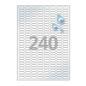 22 x 7.5 (mm) CL240WP 흰색 PET 방수