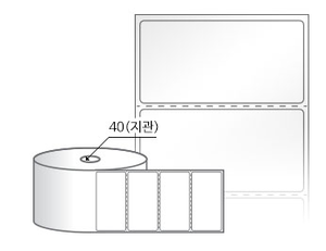 RS8040LG(아트지) 라벨크기: 80 x 40 (mm) , 지관: 40mm [1,500라벨/Roll]