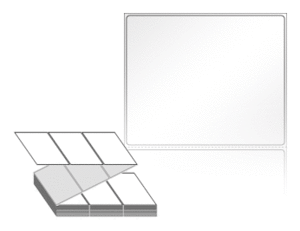 100 x 82 (mm) ZL10082LG 흰색 아트 광택지 [1,500라벨/Box]