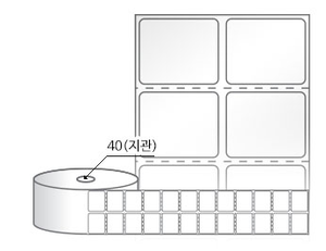 RS030025LG(아트지) 라벨크기: 30 x 25 (mm), 지관: 40mm [5000라벨/Roll]