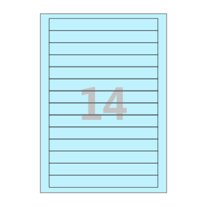 180 x 20 (mm) CL514B 하늘색 모조지