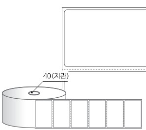 RS6039DT(감열지) 라벨크기: 60 x 39 (mm), 지관: 40mm [750라벨/Roll]