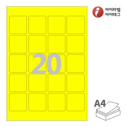 CL420TY, 노란색 모조, 45 x 45 (mm)