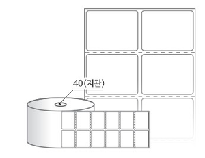 RS040031DT(감열지) 라벨크기: 40 x 31 (mm), 지관: 40mm [2,000라벨/Roll]