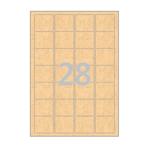 45 x 40 (mm) CL847KR 갈색 크라프트