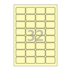 45.9 x 30 (mm) CL548Y 연노란색 모조지