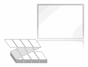 80 x 60 (mm) ZL8060LG 흰색 광택아트지 [2,000라벨/Box]