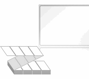 80 x 60 (mm) ZL8060LG 흰색 광택아트지 [2,000라벨/Box]