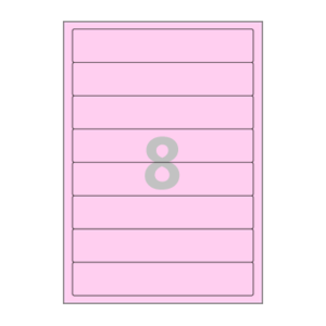 190 x 35 (mm) CL618P 분홍색 모조지