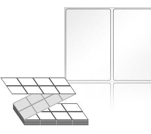 50 x 80 (mm) ZL050080LG 흰색 아트 광택지 [4,000라벨/Box]