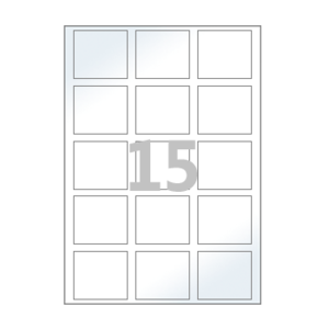 58 x 52 (mm) CL935LG 흰색 광택 아트지