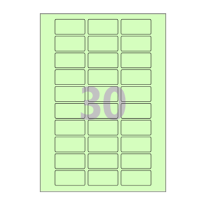 50 x 25 (mm) CL830G 연녹색 모조지