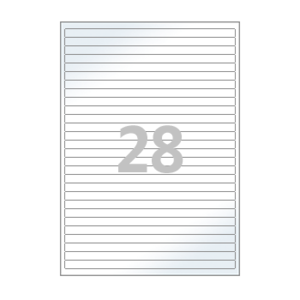 200 x 10 (mm) CL928LG 흰색 광택 아트지