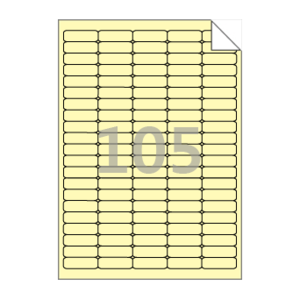 31 x 10 (mm) RV505Y 연노란색 모조 시치미