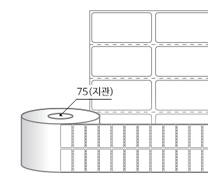 RL045022DT(감열지) 라벨크기: 45 x 22 (mm), 지관: 75mm [12,000라벨/Roll]