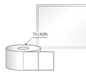 RL8073LG(아트지) 라벨크기: 80 x 73 (mm) , 지관: 75mm [2,000라벨/Roll]