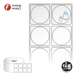 RS030030TPO, 투명(방수) PO, Φ30 (mm) 원형 , 지관: 40mm - 리본 필요  [4,000라벨/Roll]