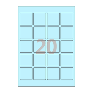 45 x 45 (mm) CL420B 하늘색 모조지