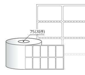 RL050031DT 라벨크기: 50 x 31 (mm) , 지관: 75mm [8,000라벨/Roll]