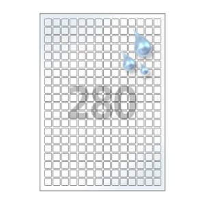 12 x 12 (mm) CL880WP 흰색 PET 방수