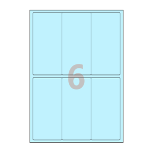 65 x 140 (mm) CL232B 하늘색 모조지
