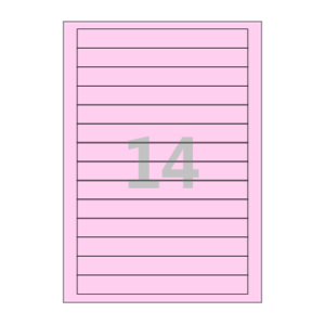 180 x 20 (mm) CL514P 분홍색 모조지