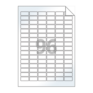 30 x 14 (mm) RV566LG 흰색 광택 아트 시치미