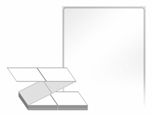 100 x 175 (mm) ZL100175LG 흰색 아트 광택지 [1,000라벨/Box]