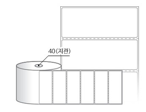 RS10039DT(감열지) 라벨크기: 100 x 39 (mm), 지관: 40mm [750라벨/Roll]