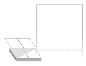 110 x 111 (mm) ZL110111DT 흰색 감열지 [1,000라벨/Box]