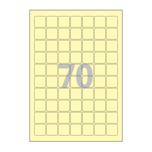 25 x 25 (mm) CL270Y 연노란색 모조지