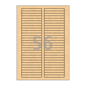 80 x 10 (mm) CL656KR 갈색 크라프트